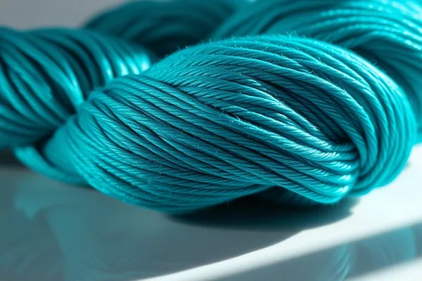 Coton mercerisé brillant en gros — fil lustré sur surface claire