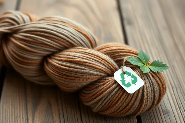 Laine recyclée GRS en gros — pelote recyclée sur fond minéral