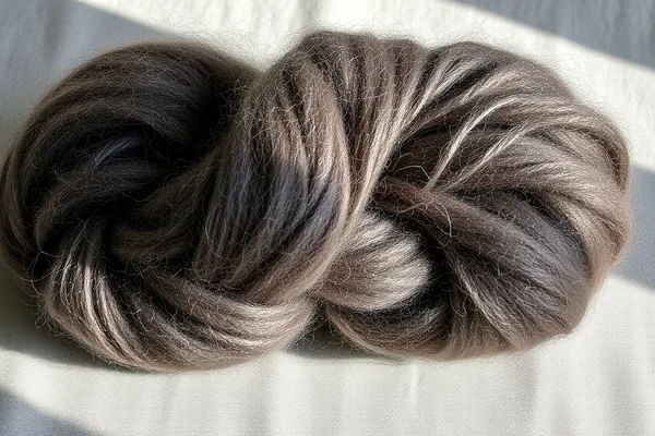 Mohair Chunky Gros Volume — écheveau épais sur surface bois
